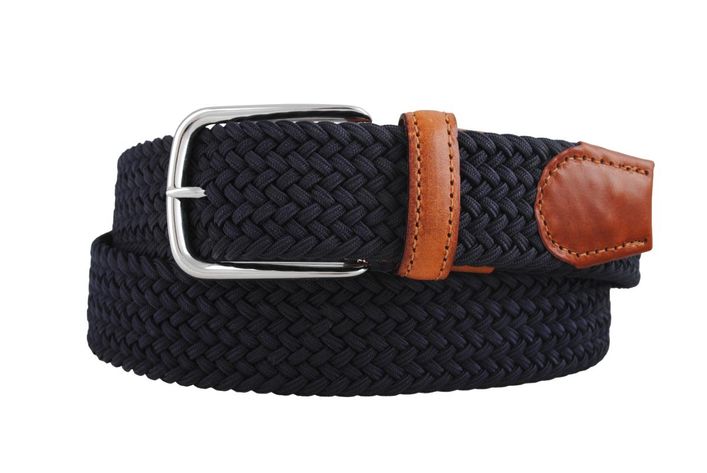 6806 35  Belt  Navy Ribbon