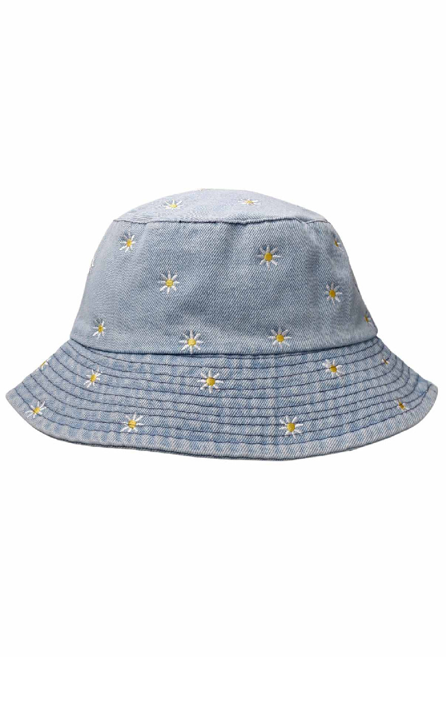 Black Colour Bøllehat Daisy Lt  Denim Blue