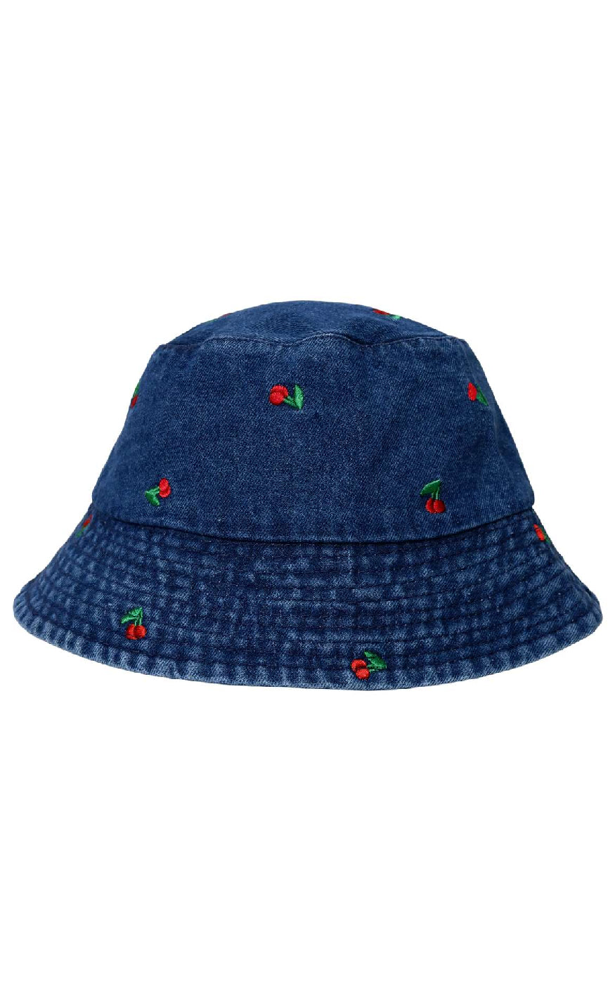 Black Colour Bøllehat Maluca Dk  Blue Denim Cherry