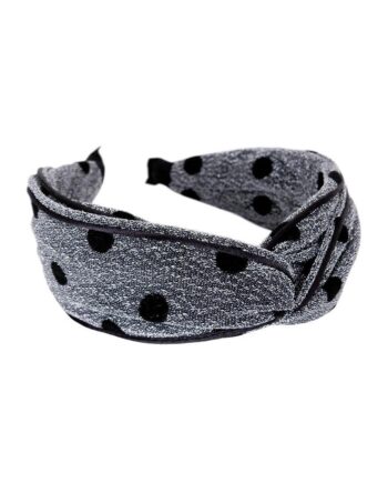 Black Colour Hårbånd Didi Silver