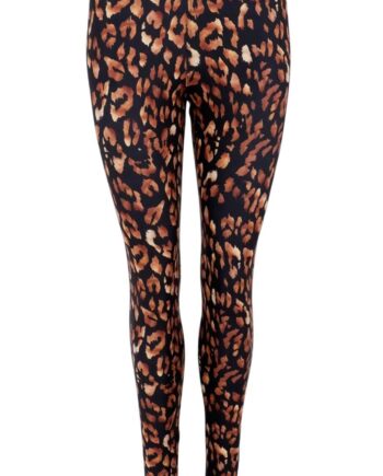 Black Colour Leggings Robyn Golden Animal