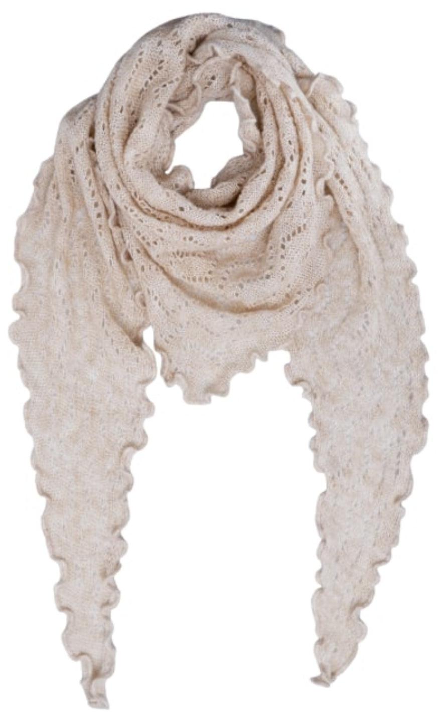 Black Colour Scarf Siri Knitted Natural