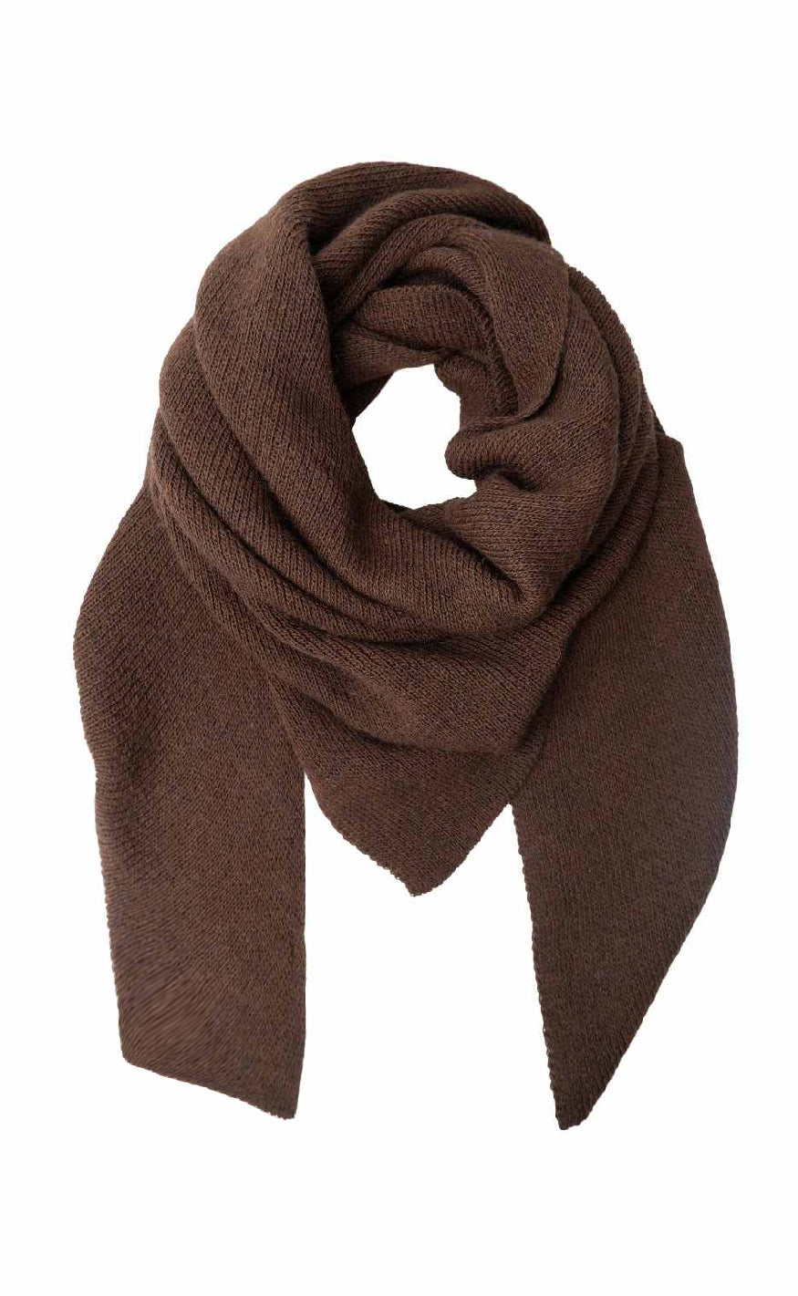 Black Colour Tørklæde Bex Solid Mocca