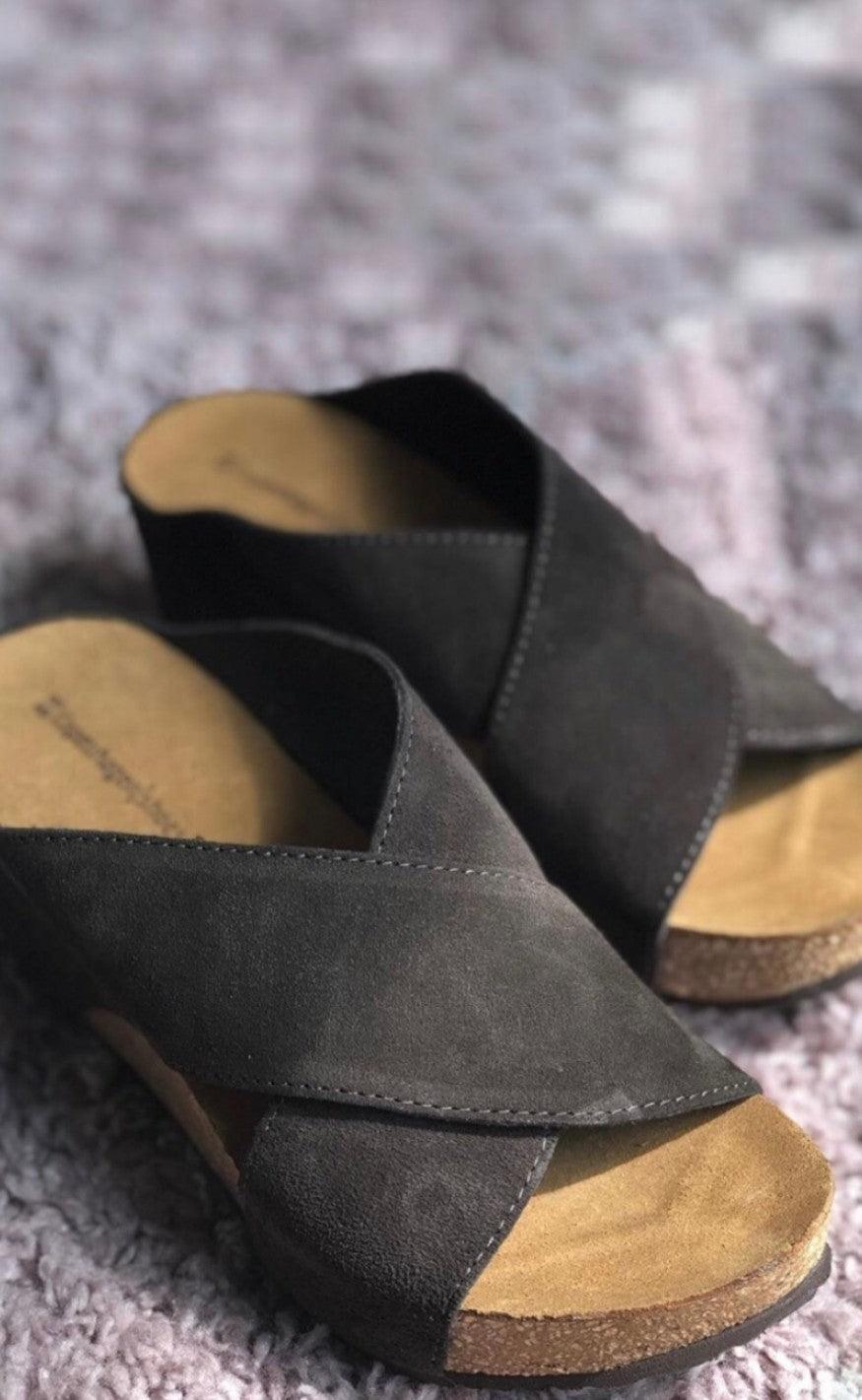 Copehagen Shoes Sandaler Frances 23 Suede Black