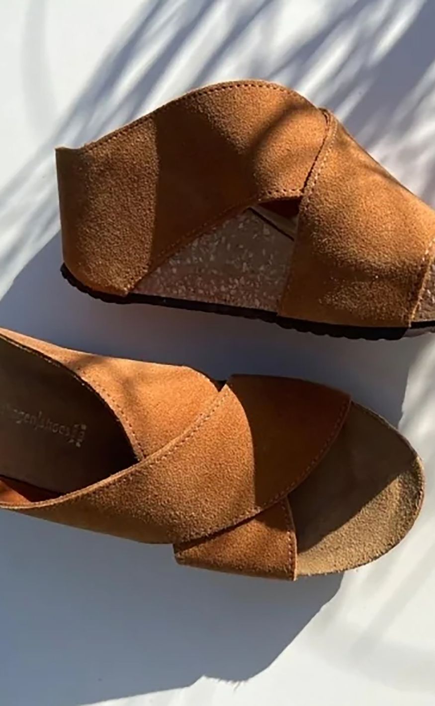 Copehagen Shoes Sandaler Frances 23 Suede Dark Brown