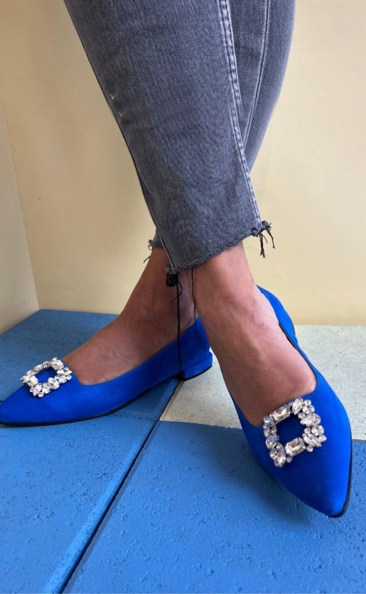 Copenhagen Shoes Ballerina Fairytales Electric Blue