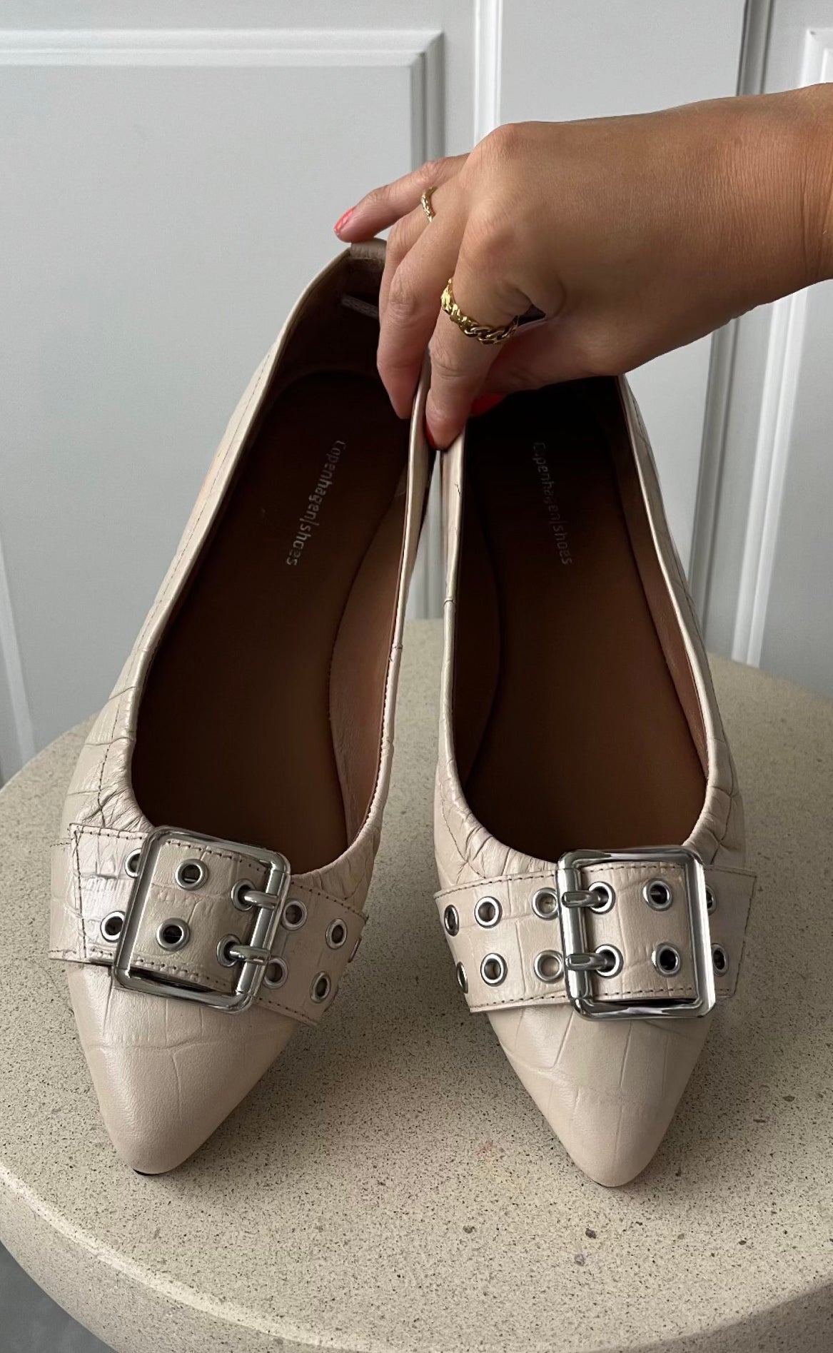 Copenhagen Shoes Ballerina The Reason Why Creme Croc