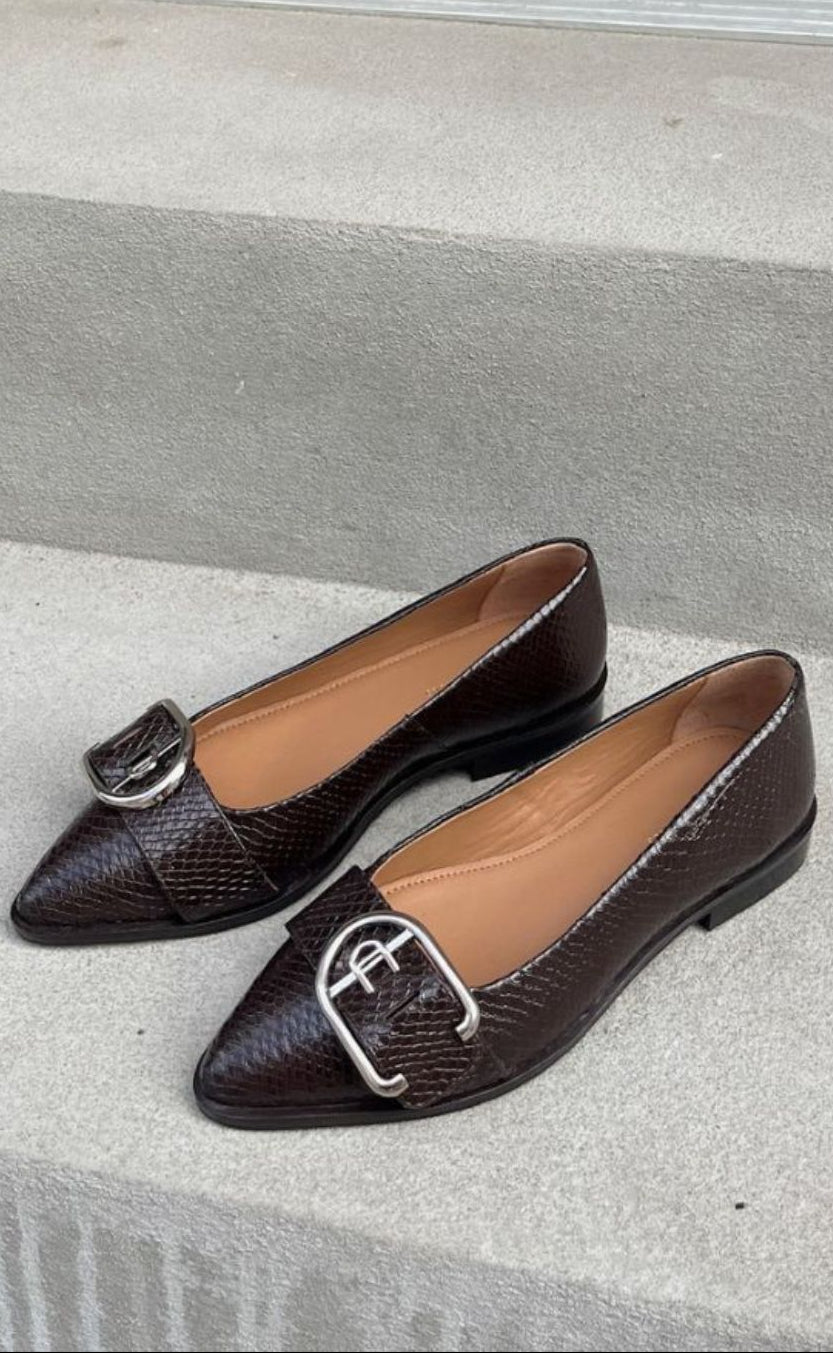 Copenhagen Shoes Ballerinaer My Succes Dark Brown