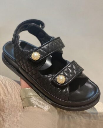 Copenhagen Shoes By Josefine Valentin Sandal Luxury Pearl Black