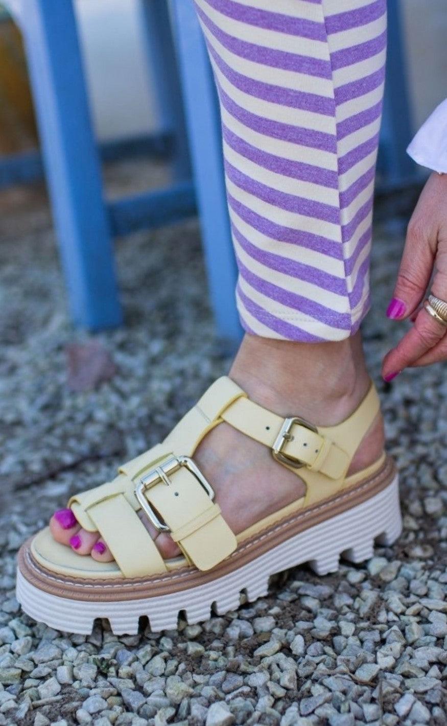 Copenhagen Shoes Sandal Power For Life Yellow