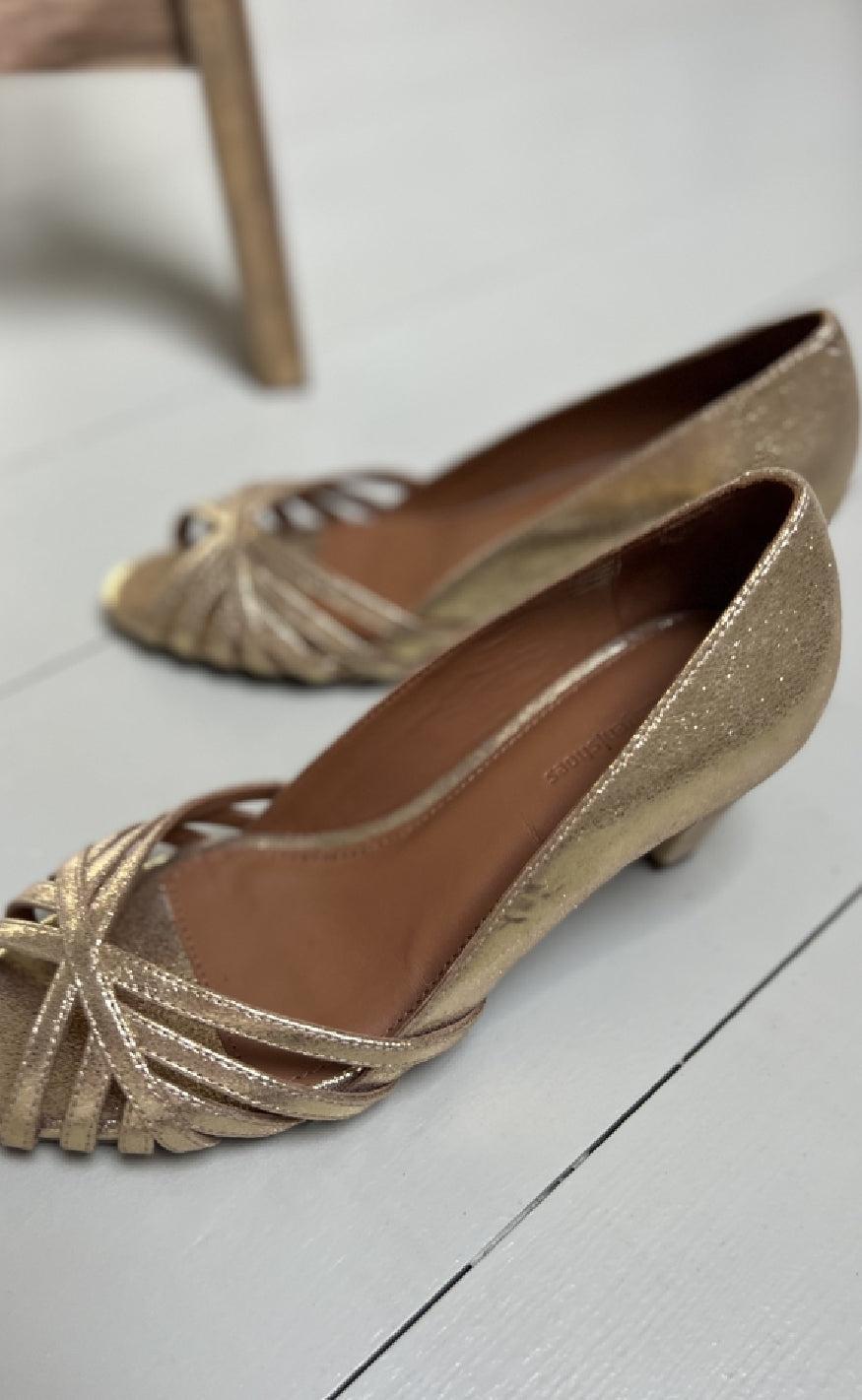 Copenhagen Shoes Stiletter All   Need Gold Platino