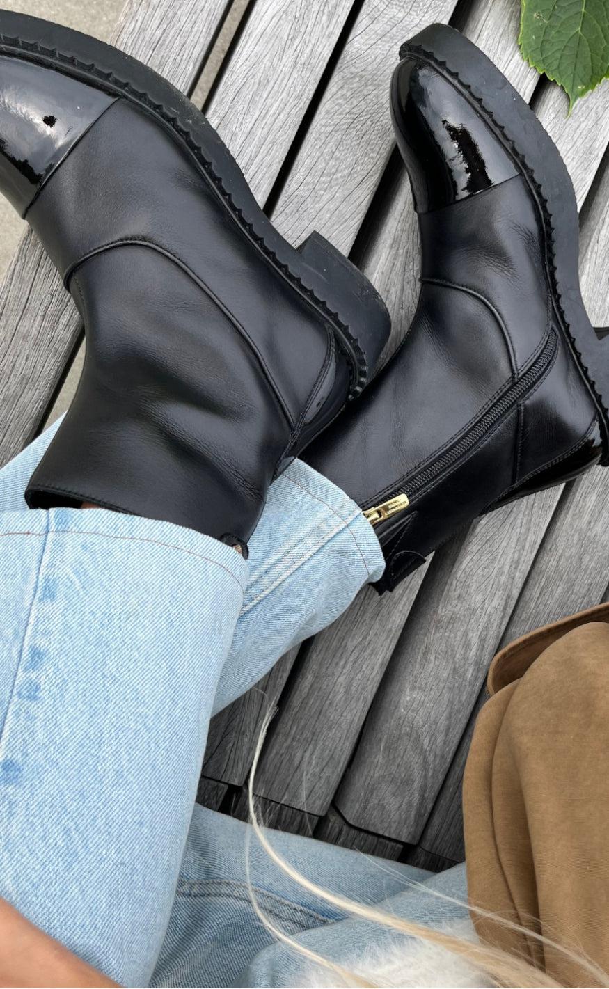 Copenhagen Shoes Støvler Amie Black Patent