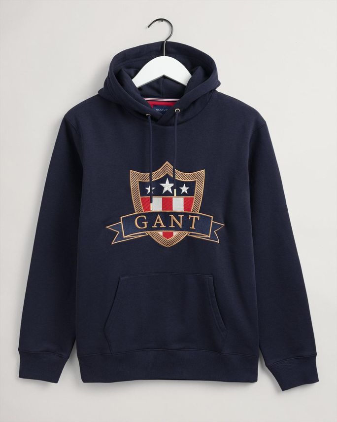 D1  Gant Banner Shield Hoodie
