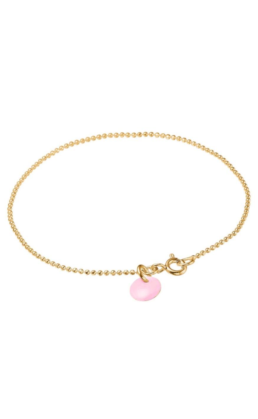 Enamel Copenhagen Armbånd Ball Chain  Flamingo