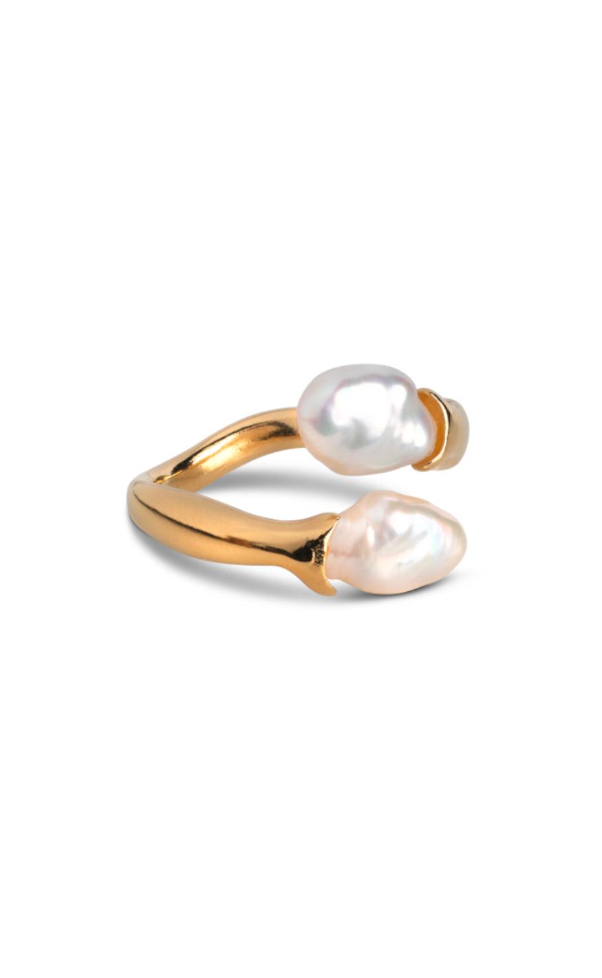Enamel Copenhagen Ring Asta Pearl