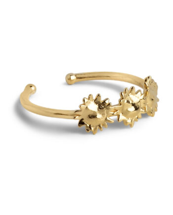 Enamel Copenhagen Ring Sunshine Wreath Gold Golour