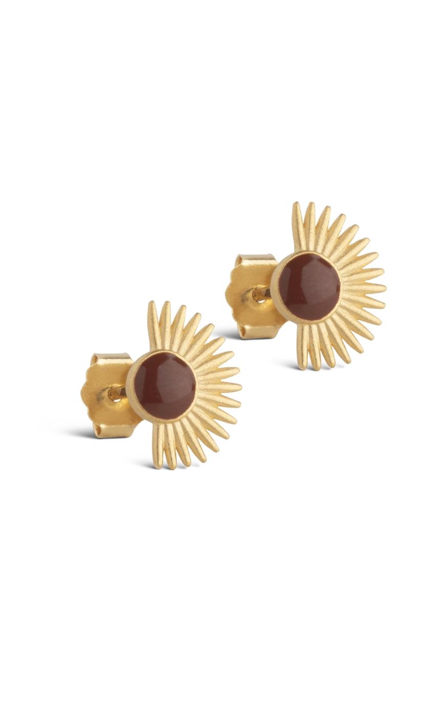 Enamel Copenhagen øreringe   Stud Soleil Copper