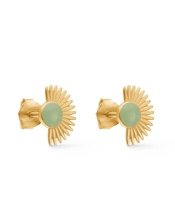 Enamel Copenhagen øreringe   Stud Soleil Dusty Green