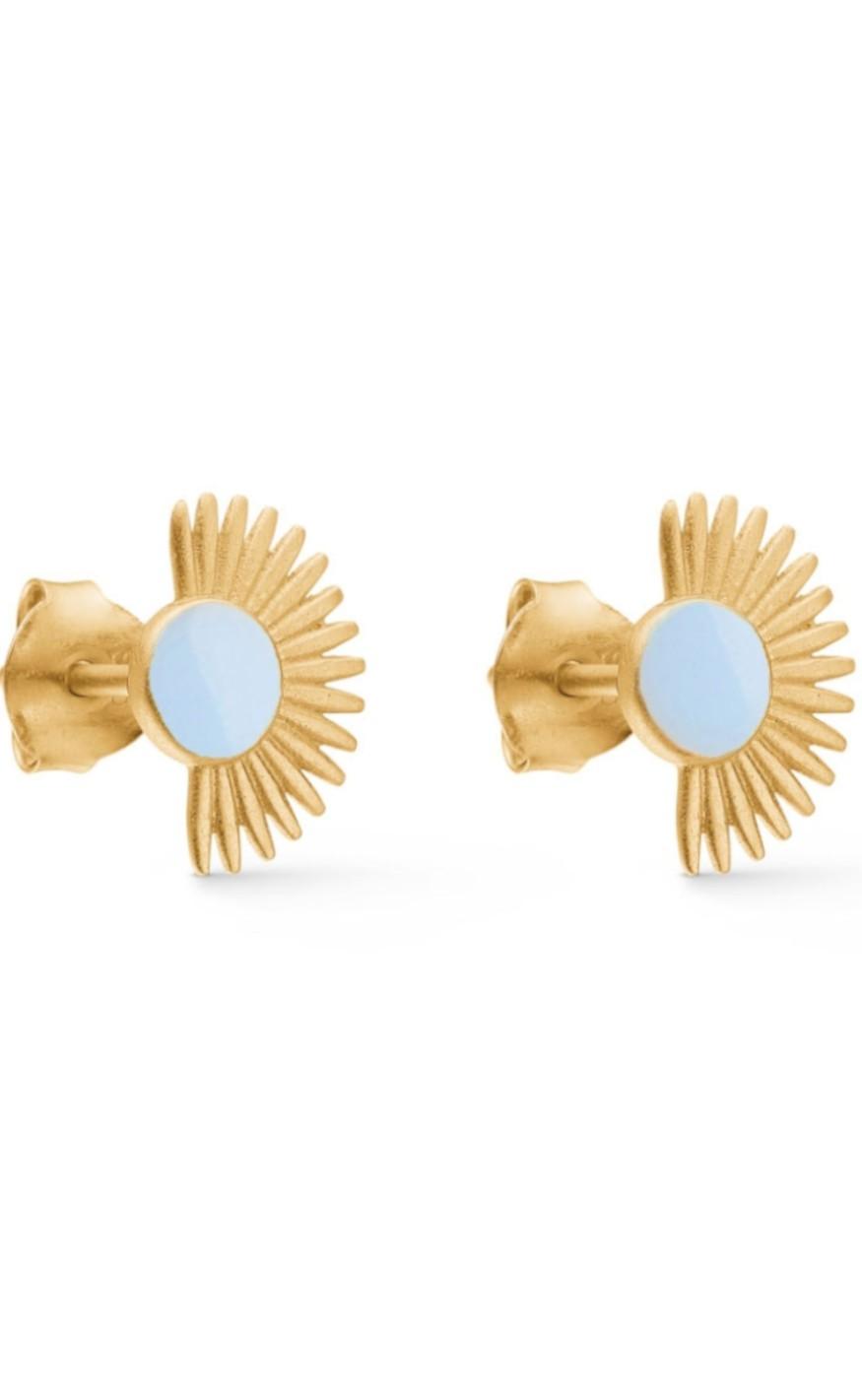 Enamel Copenhagen øreringe   Stud Soleil Icy Blue
