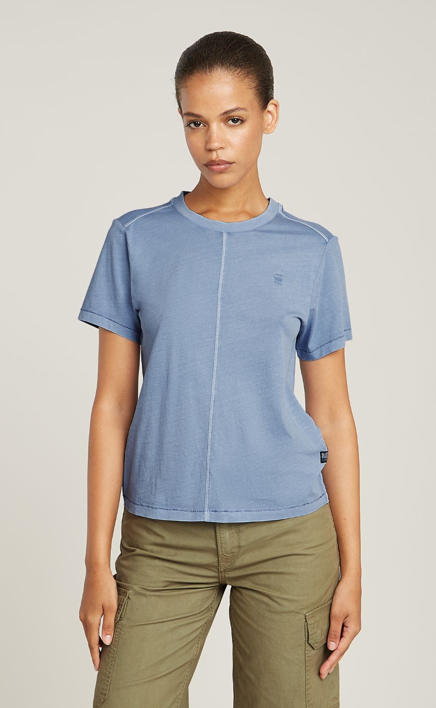 -star  -shirt Overdyed     Wmn Amann Gd