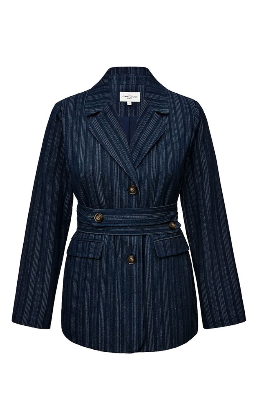 Global Funk Blazer Winiea-  Yullo Stripe