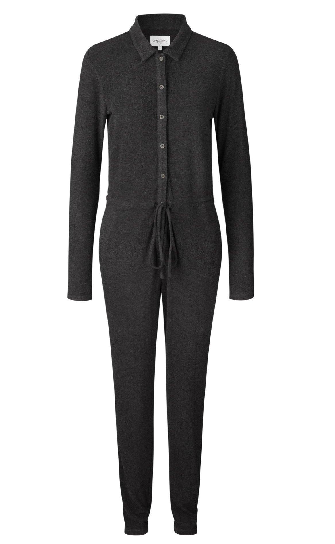 Global Funk Buksedragt Boyer Dark Grey Melange