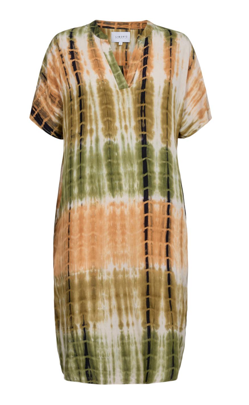 Liberte Tunika Freja Army Brown Tie Dye