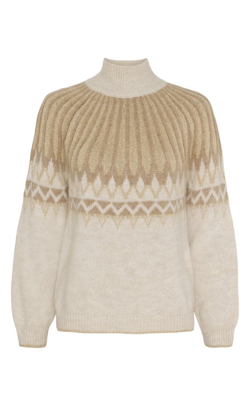 Marta Du Chateau Striktrøje Gaelle Beige