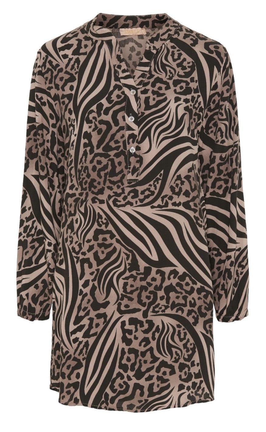 Marta Du Chateau Tunika 03030 Fango Animal