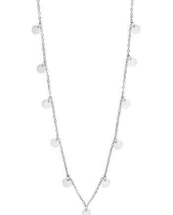 Smykkeli Copenhagen Halskæde Shiny Drop Silver Colour