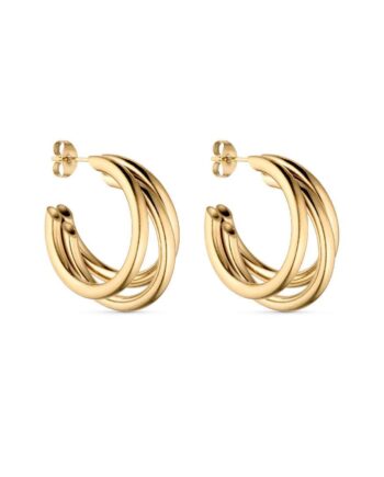Smykkeli Copenhagen øreringe   Hoops Sevilla Gold Colour