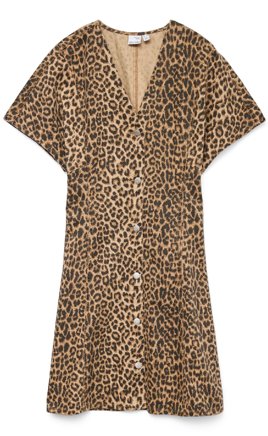 Vero Moda Kjole Penelope Plaza Taupe