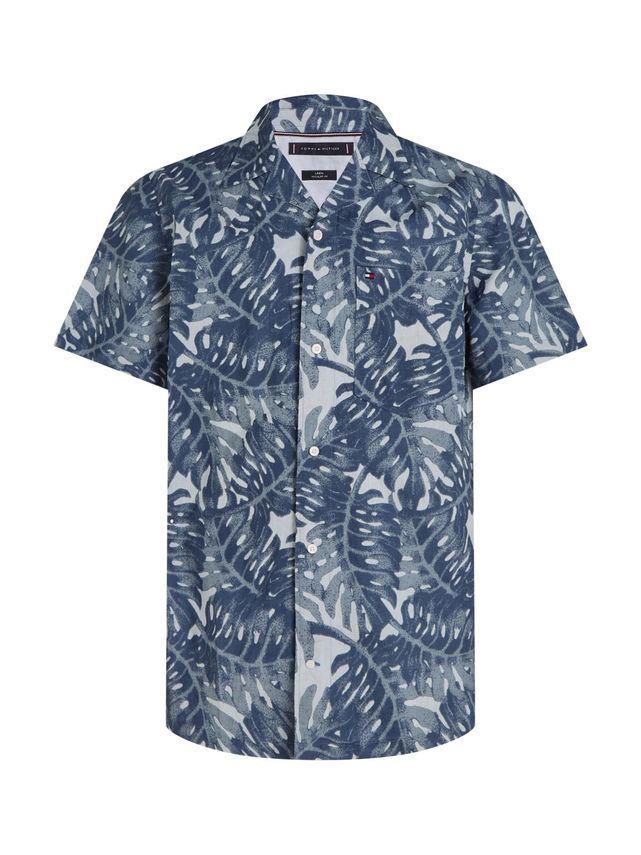 -diffused Foliage Prt Shirt