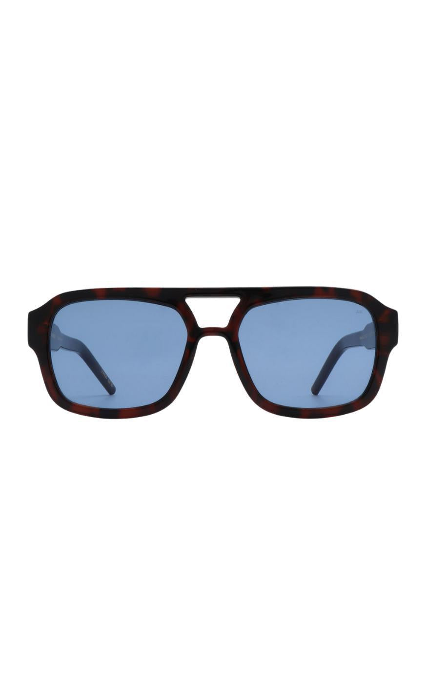 Kjærbede Solbriller Kaya Demi Tortoise  Blue Lens
