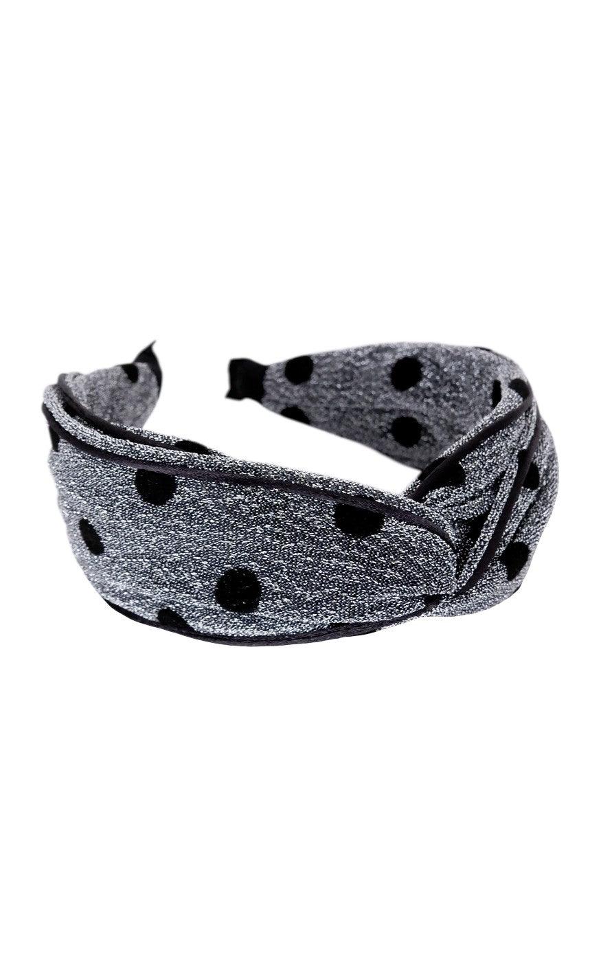 Black Colour Hårbånd Didi Silver