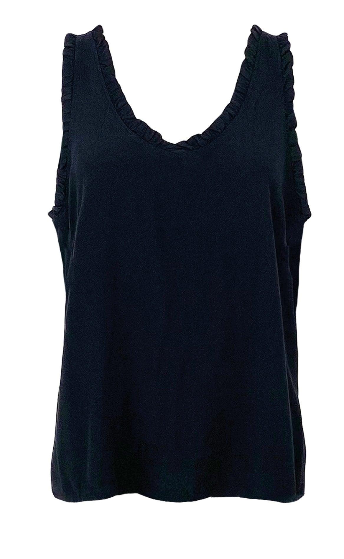 Black Colour Top Leane Black