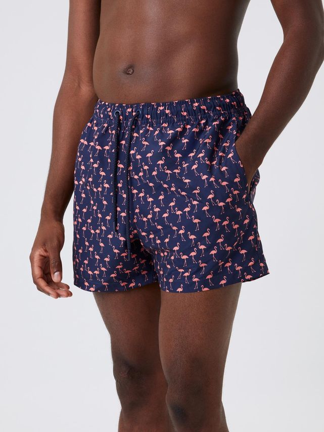 Borg Print Swim Shorts  Bb Ziggy