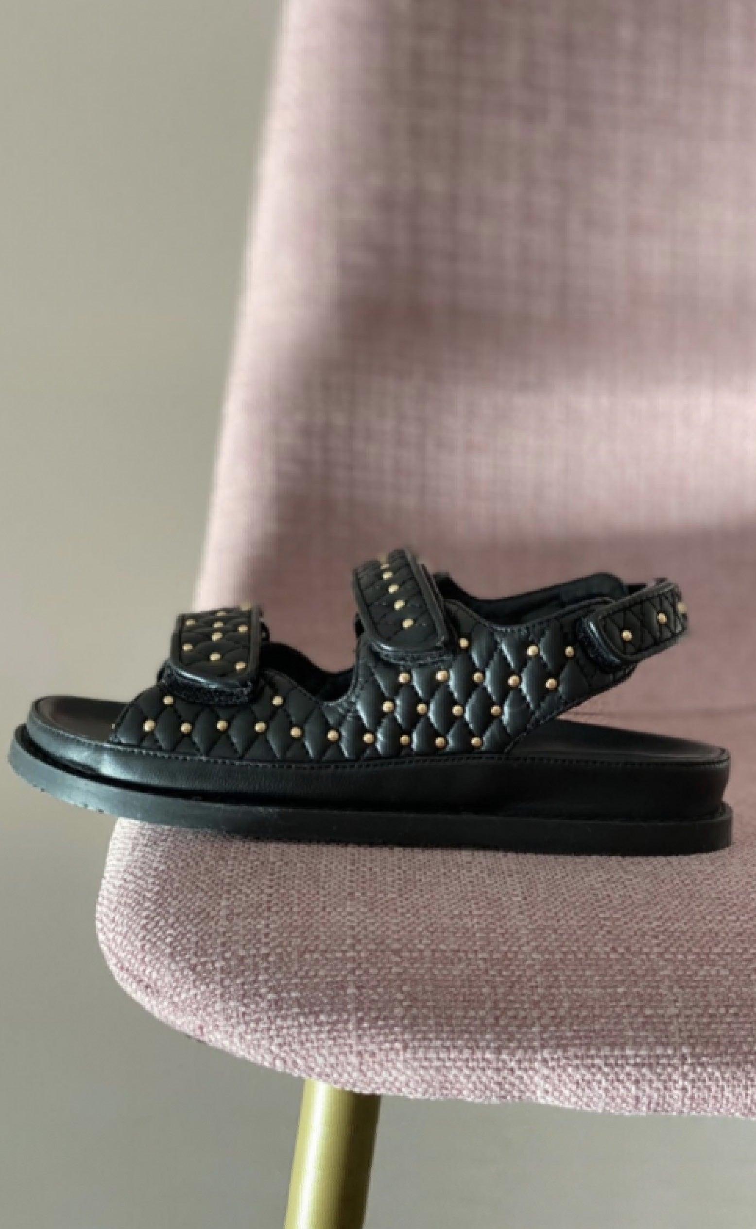 Copenhagen Shoes By Josefine Valentin Sandal Luxury Studs Black