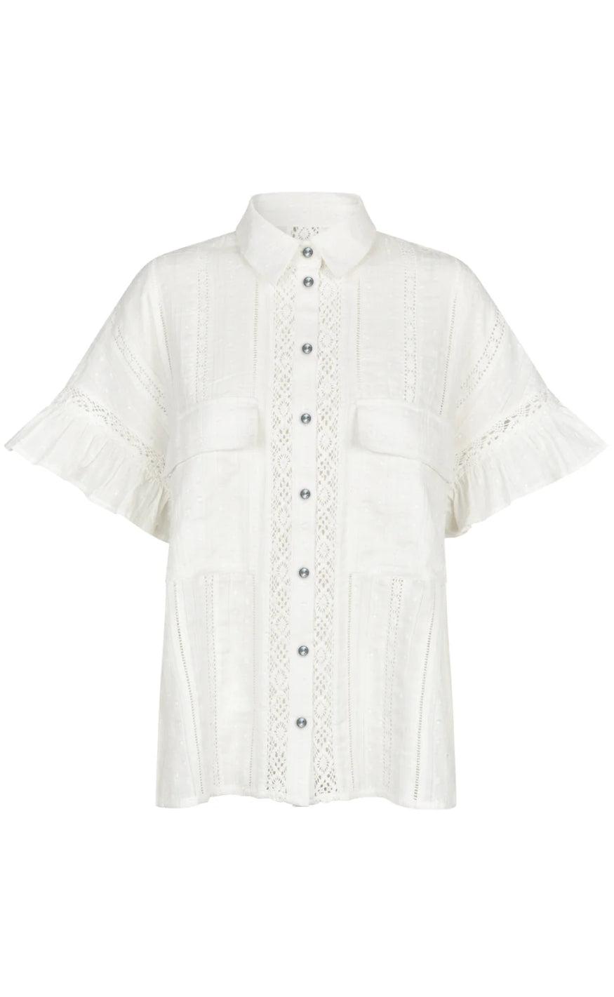 Cras Bluse Barbera White