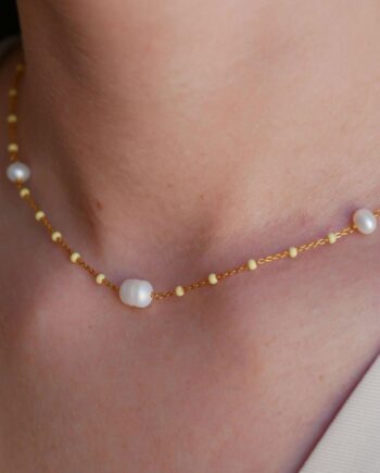 Enamel Copenhagen Halskæde Lola Perlita Lemone   Pearl