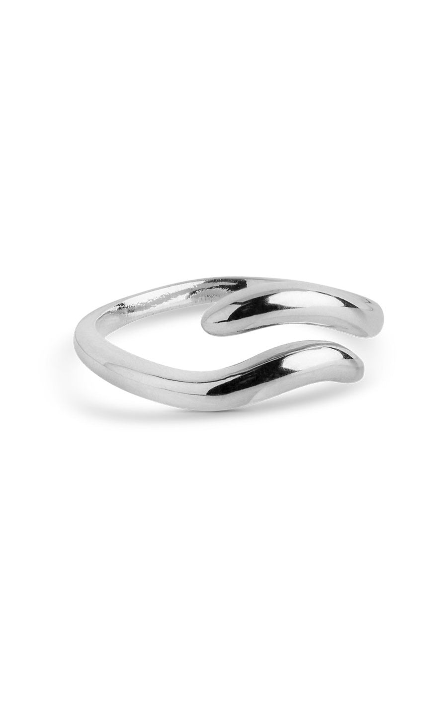 Enamel Copenhagen Ring Vea Silver Colour