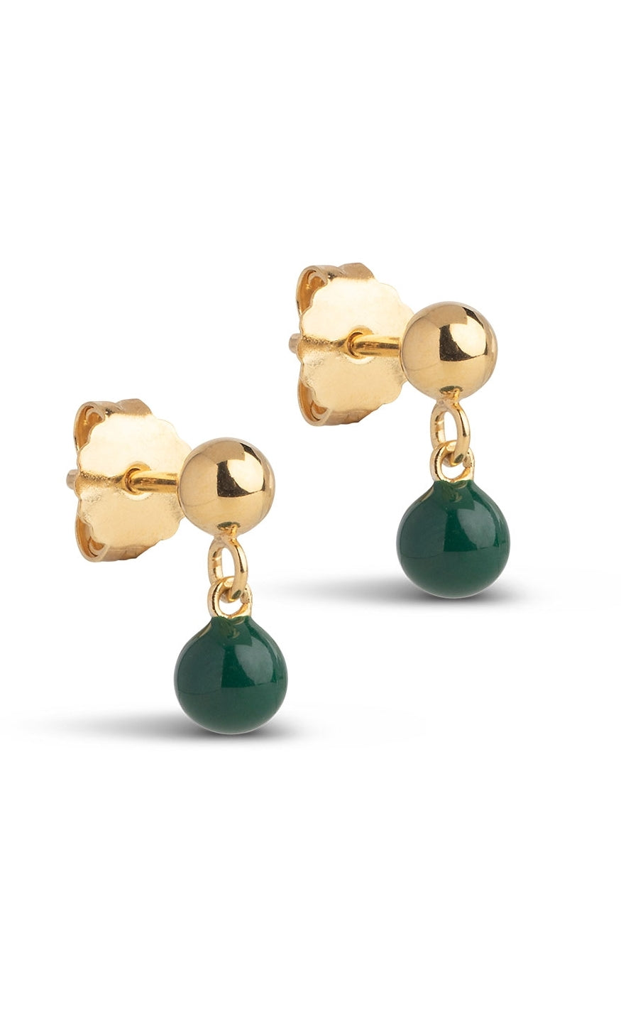 Enamel Copenhagen øreringe Mina Petrol Green