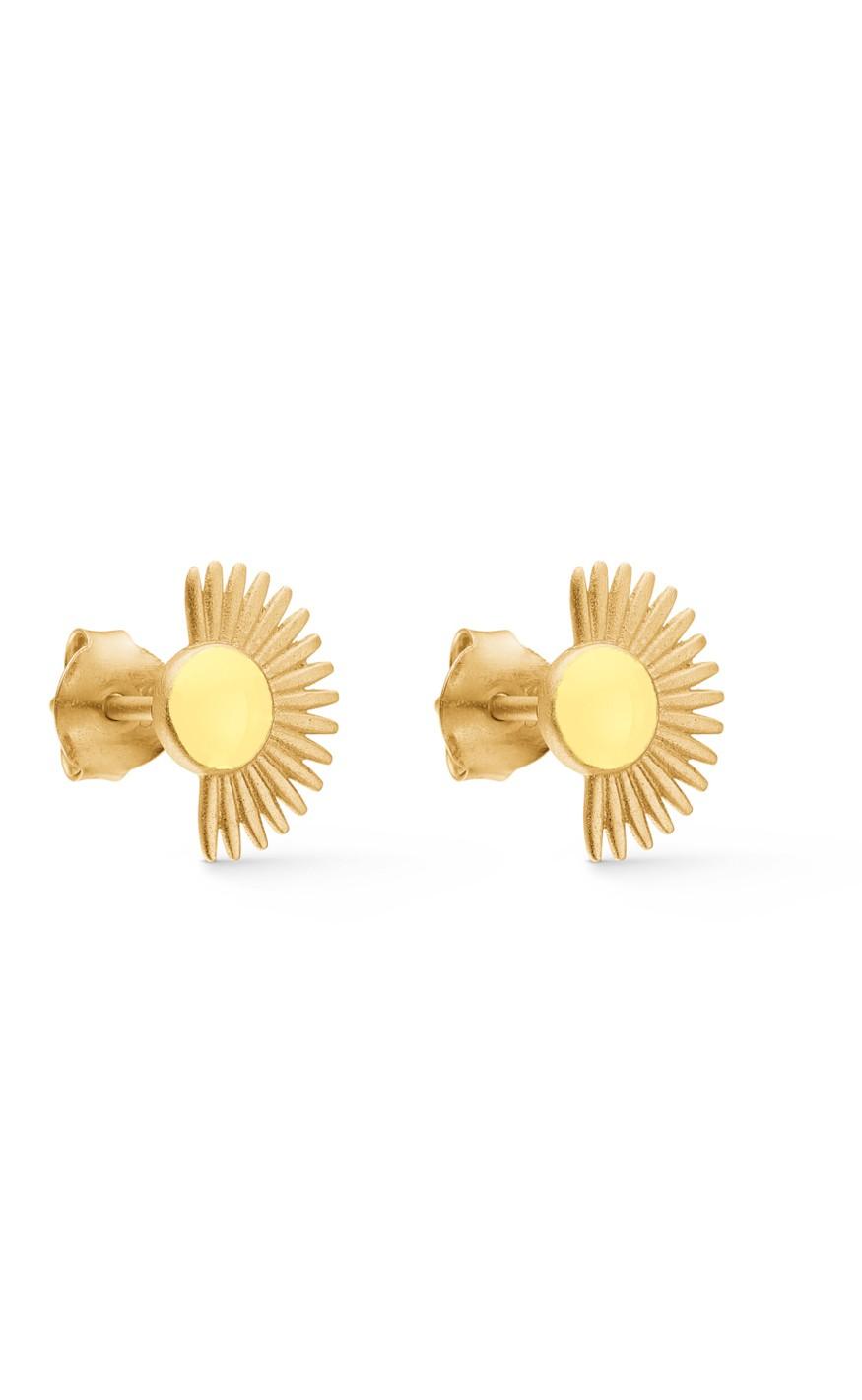 Enamel Copenhagen øreringe   Stud Soleil Light Yellow