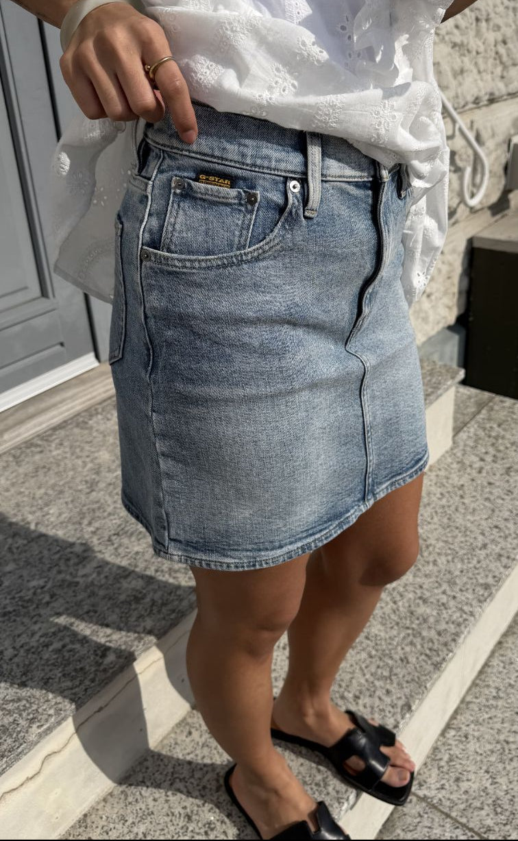 -star Nederdel Viktoria Short Wmn Faded Sea Point Blue