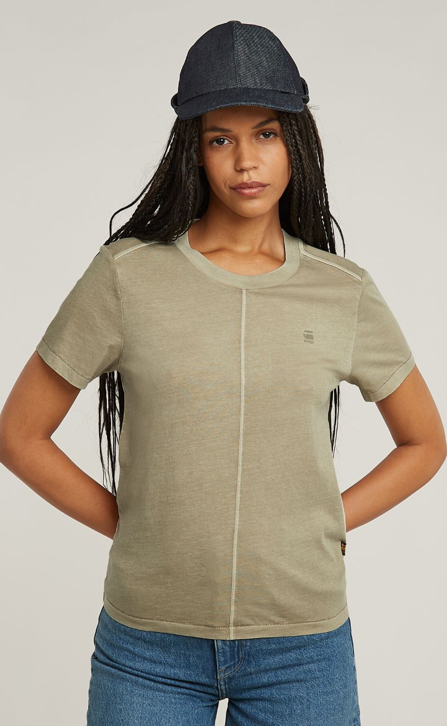 -star  -shirt Overdyed     Wmn Light Toggee Gd