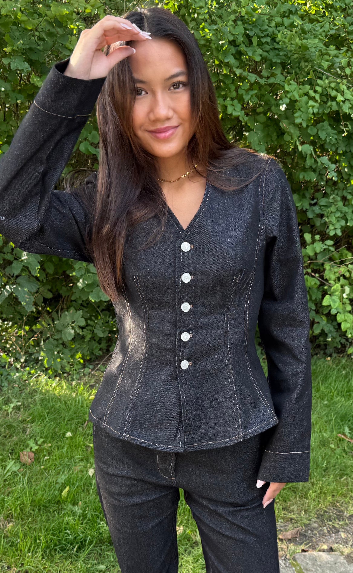 Global Funk Bluse Kayan-  Darkest Night