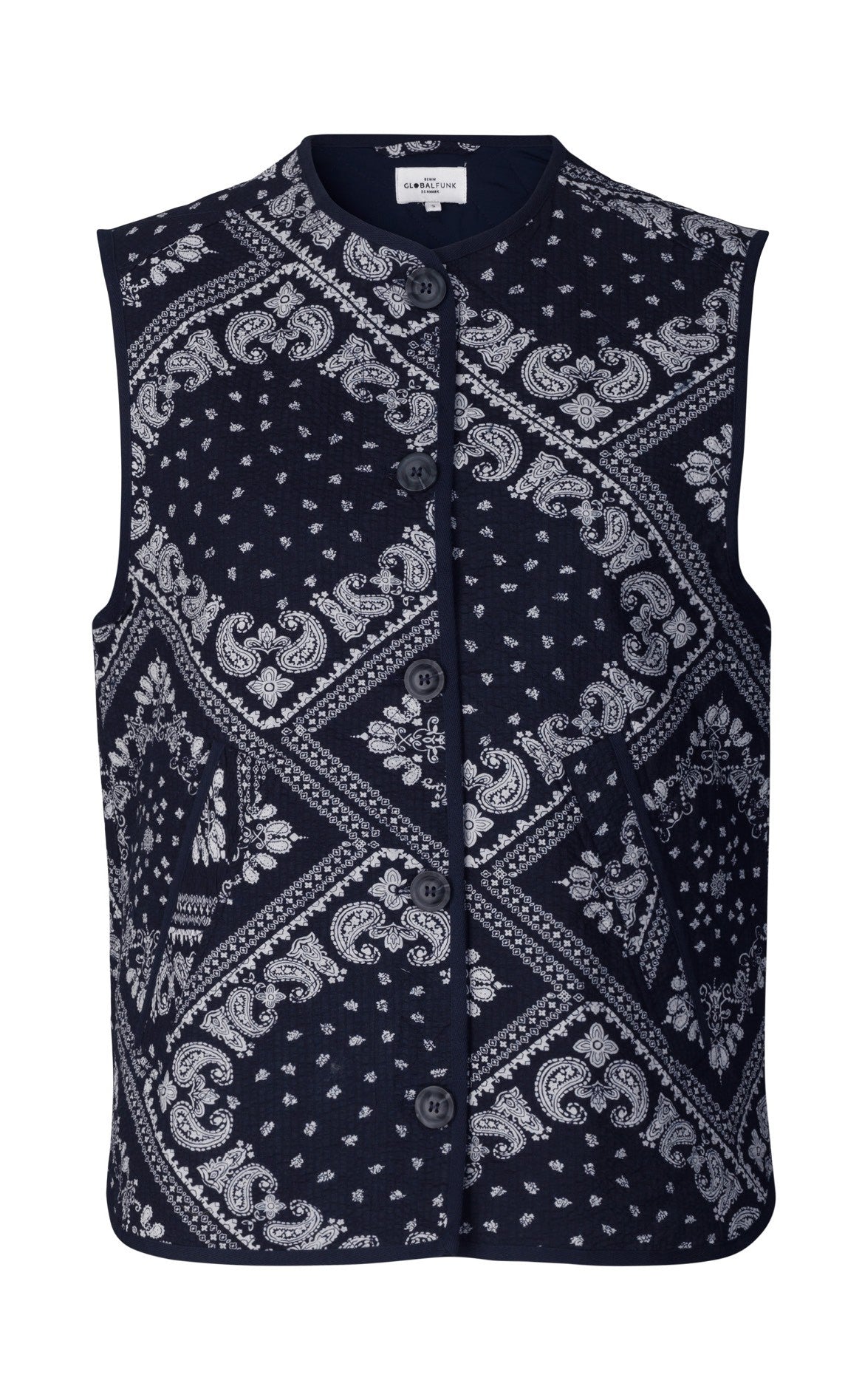 Global Funk Vest Feeney Dark Paisley
