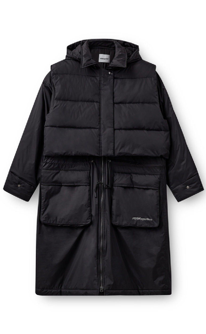 H2o Fagerholt Regnjakke Warm Rain Black