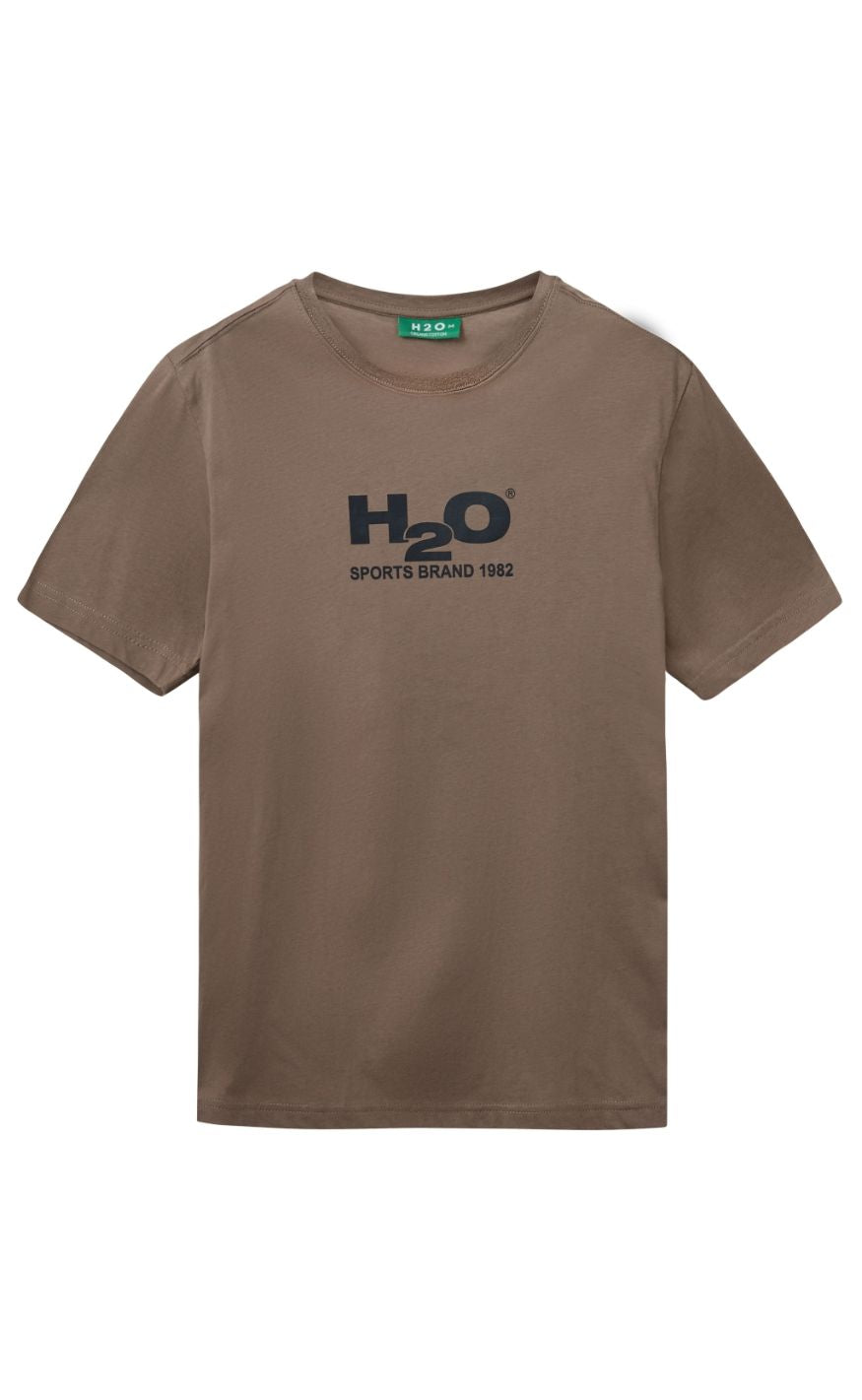 H2o  -shirt Logo Dusty Oak Navy