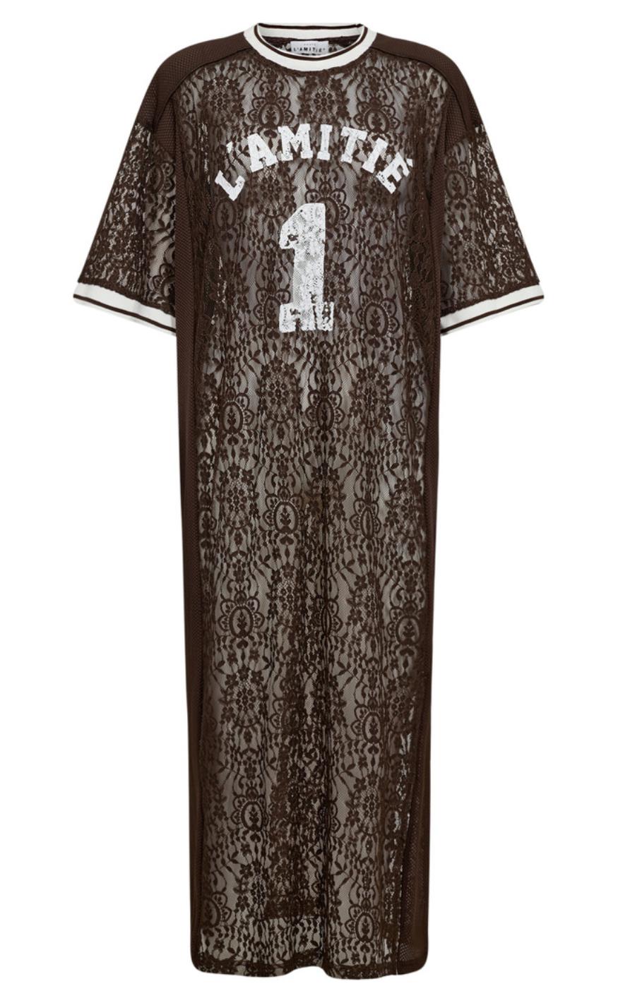 Haute   39 Amitié Kjole Lace Football Mocca
